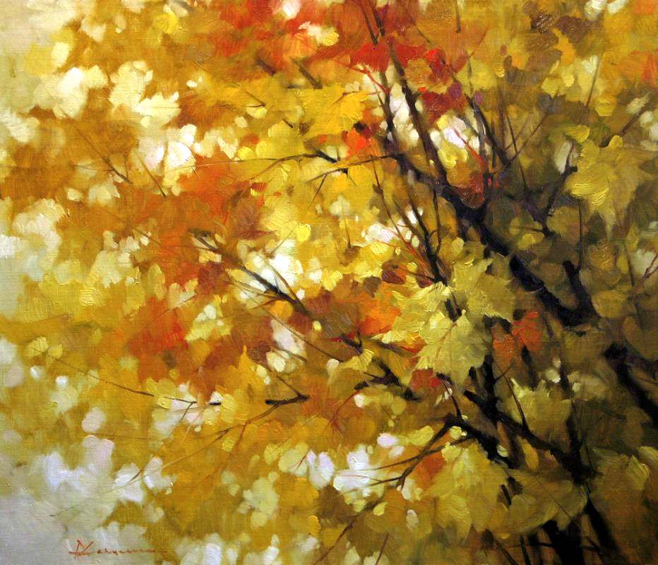 Картина осенних листьев. Осень акварель. Листва живопись. Осенние листья живопись.