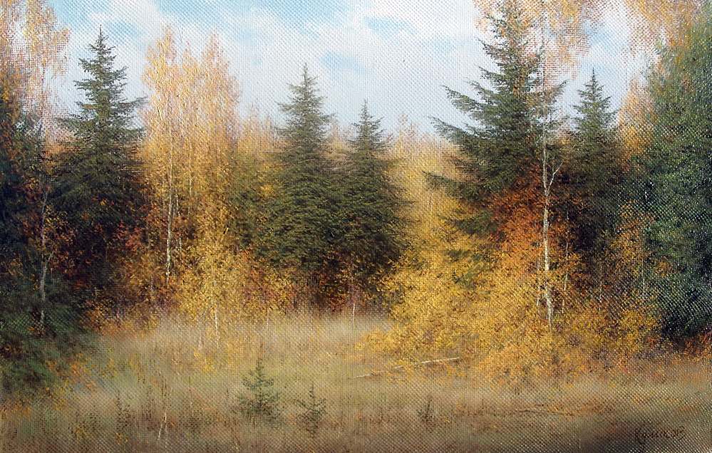 Картина смешанный лес