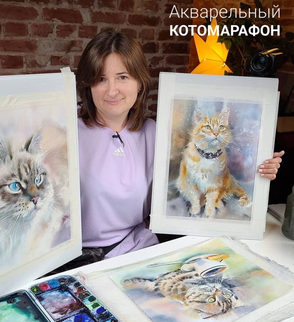 Художница Титова Любовь Витальевна. Про кошек. 
