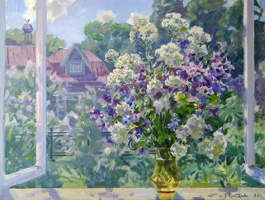 Художник Борис Николаев. Окно в лето. 